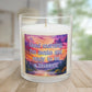 Bespattered Facade Semi-Motivational Glass Candle – "Good Morning" (11oz)