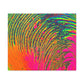 Bespattered Facade Neon Puddle Stretched Matte Canvas Art Prints | Multiple Sizes