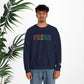 Bespattered Facade Rainbow LGBTQ+ Pride Embroidered Crewneck Sweatshirt