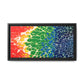 Bespattered Facade Rainbow Seaside Framed Canvas Art Print | 3 Frame Colors | Multiple Sizes