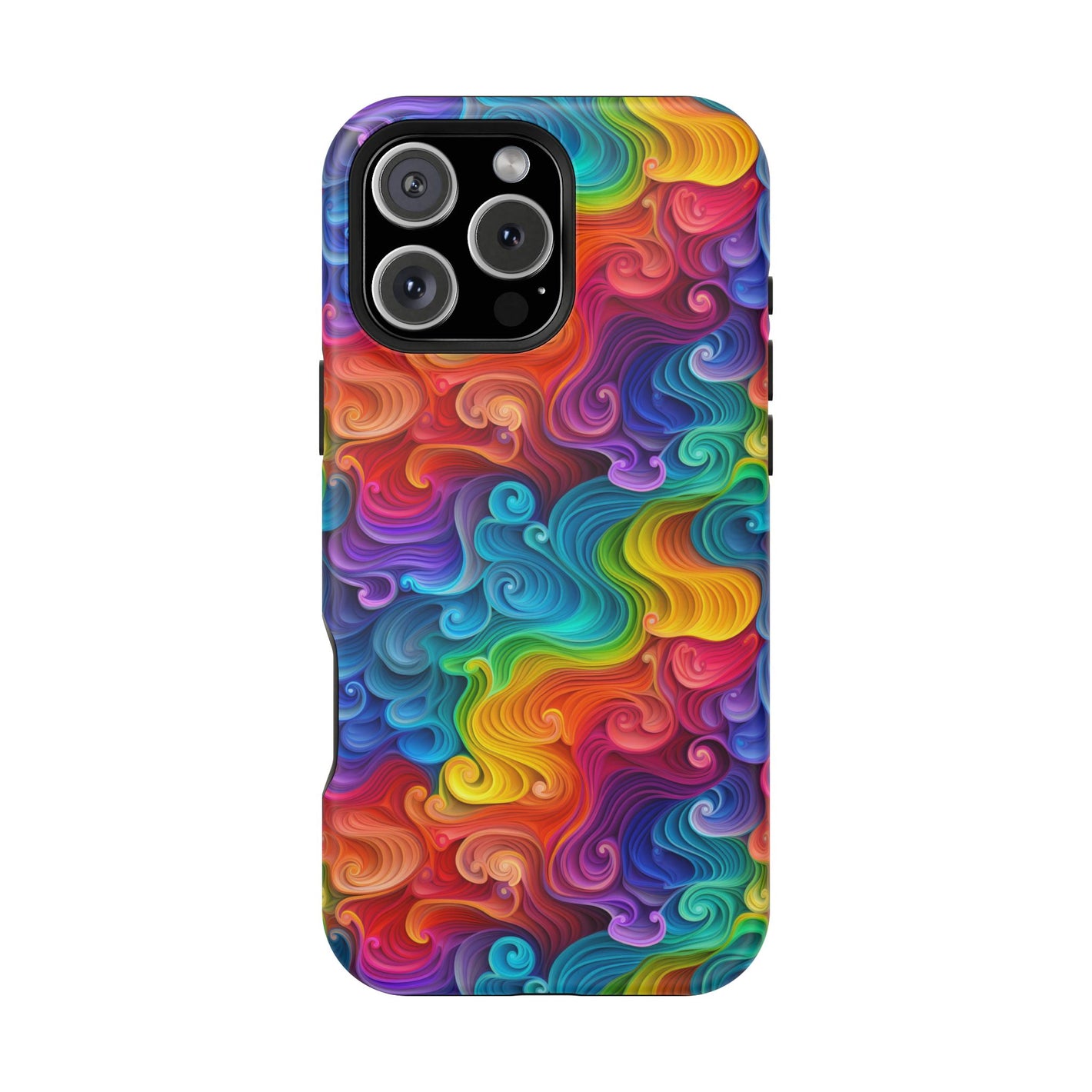 Bespattered Facade Rainbow Swirls MagSafe Tough Case