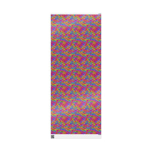 Bespattered Facade Rainbow Leopard Wrapping Paper | Three Sizes | Glossy or Matte