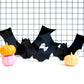 Black acrylic bats