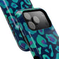 Bespattered Facade Emerald Leopard Impact-Resistant Case