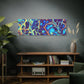 Bespattered Facade Fluid Art Abstract Painting Stretched Matte Canvas Art Prints | Multiple Sizes