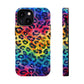 Bespattered Facade Rainbow Watercolor Leopard MagSafe Tough Case