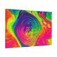 Bespattered Facade Fluid Art Abstract Painting Stretched Matte Canvas Art Prints | Multiple Sizes