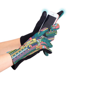 Frank Lloyd Wright Saguaro Forms Womens Touch Screen Gloves - One Size Fits All