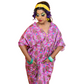 Monkey Business Maxi Caftan in Magenta Madness