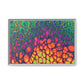 Bespattered Facade Neon Butterfly Framed Canvas Art Print | 3 Frame Colors | Multiple Sizes