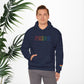 Bespattered Facade Pride Rainbow LGBTQ+ Embroidered Unisex Heavy Blend™ Hooded Sweatshirt