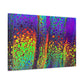 Bespattered Facade Neon Lava Stretched Matte Canvas Art Prints | Multiple Sizes