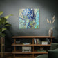 Bespattered Facade Fluid Art Abstract Painting Stretched Matte Canvas Art Prints | Multiple Sizes