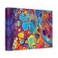Bespattered Facade Fluid Art Abstract Painting Stretched Matte Canvas Art Prints | Multiple Sizes