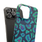Bespattered Facade Emerald Leopard Snap Case
