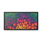 Bespattered Facade Neon Butterfly Framed Canvas Art Print | 3 Frame Colors | Multiple Sizes