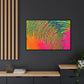 Bespattered Facade Neon Puddle Framed Canvas Art Print | 3 Frame Colors | Multiple Sizes