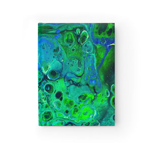 Bespattered Facade Radioactive Hardcover Notebook - Lined Pages