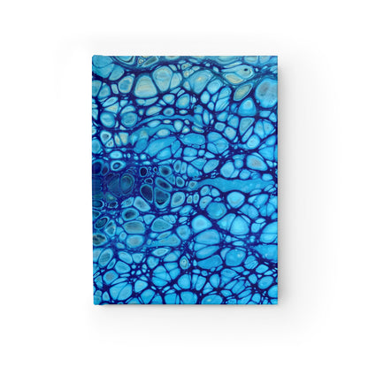 Bespattered Facade Beautiful Blues Notebook - Lined Pages