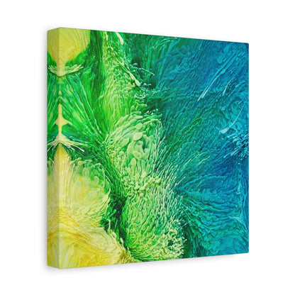 Bespattered Facade Resin Petri Macro Photograph Stretched Matte Canvas Art Prints | Multiple Sizes