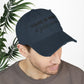 Bespattered Facade "Hang in There" Black Embroidered Distressed Cap