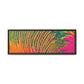 Bespattered Facade Neon Puddle Framed Canvas Art Print | 3 Frame Colors | Multiple Sizes
