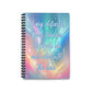 Bespattered Facade Rainbow "Vibes" Spiral Notebook - Lined Pages