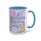 Bespattered Facade May All Your Delulu Come Trululu Pastel Floral Mug | Four Colors | 11oz or 15oz