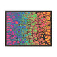 Bespattered Facade Neon Goodness Framed Canvas Art Print | 3 Frame Colors | Multiple Sizes