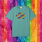 Bespattered Facade Rainbow Token Straight Friend Colorful LGBTQ+ Pride Premium Unisex Comfort Colors Garment Dyed 100% Cotton T-Shirt