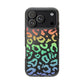 Bespattered Facade Bright Rainbow Leopard Clear Case