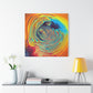 Bespattered Facade Fluid Art Abstract Painting Stretched Matte Canvas Art Prints | Multiple Sizes