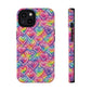 Bespattered Facade Rainbow Graffiti Hearts Impact-Resistant Case