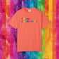 Bespattered Facade Rainbow Unfortunately Straight Colorful LGBTQ+ Pride Premium Unisex Comfort Colors Garment Dyed 100% Cotton T-Shirt