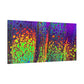Bespattered Facade Neon Lava Stretched Matte Canvas Art Prints | Multiple Sizes