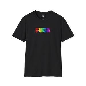 Bespattered Facade Everyone's Favorite Word Rainbow Unisex Softstyle T-Shirt