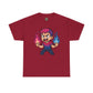 Bi-Furious Cartoon Pride Tee – Unisex Heavy Cotton Shirt for Gamers, Comic Fans & LGBTQ+ Allies