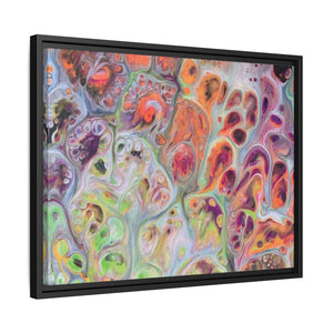 Bespattered Facade Dragon Scales Framed Canvas Art Print | 3 Frame Colors | Multiple Sizes