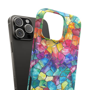 Bespattered Facade Rainbow Mosaic Snap Case