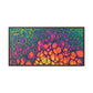 Bespattered Facade Neon Butterfly Framed Canvas Art Print | 3 Frame Colors | Multiple Sizes