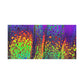 Bespattered Facade Neon Lava Stretched Matte Canvas Art Prints | Multiple Sizes