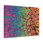 Bespattered Facade Neon Goodness Stretched Matte Canvas Art Prints | Multiple Sizes