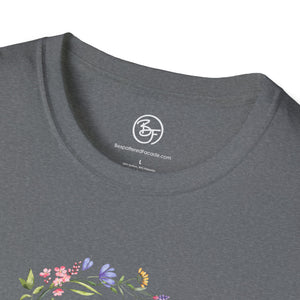Bespattered Facade "Ugh" Floral Unisex Softstyle T-Shirt