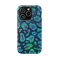 Bespattered Facade Emerald Leopard Impact-Resistant Case