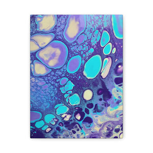 Bespattered Facade Fluid Art Abstract Painting Stretched Matte Canvas Art Prints | Multiple Sizes