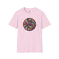 Bespattered Facade Rainbow Swirl Unisex Softstyle T-Shirt
