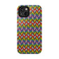 Bespattered Facade Rainbow Chevron Tiles Impact-Resistant Case