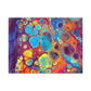 Bespattered Facade Fluid Art Abstract Painting Stretched Matte Canvas Art Prints | Multiple Sizes