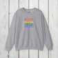 Bespattered Facade "All the Colors" Rainbow Block Embroidered Crewneck Sweatshirt