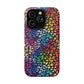 Bespattered Facade Rainbow Paint Splatter Leopard Impact-Resistant Case
